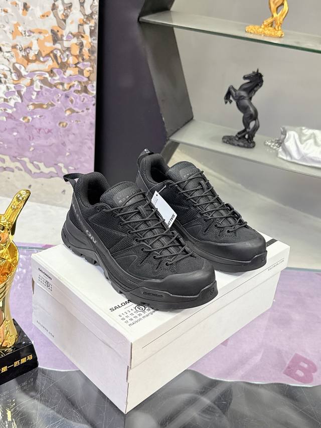 工厂P价P： 顶级版本，情侣款，运动鞋码。 Salomon Mm6 萨洛蒙联名马吉拉 X-Alp系列 户外 休闲 运动鞋 面料: 原版进口牛皮+透气网面 内里：