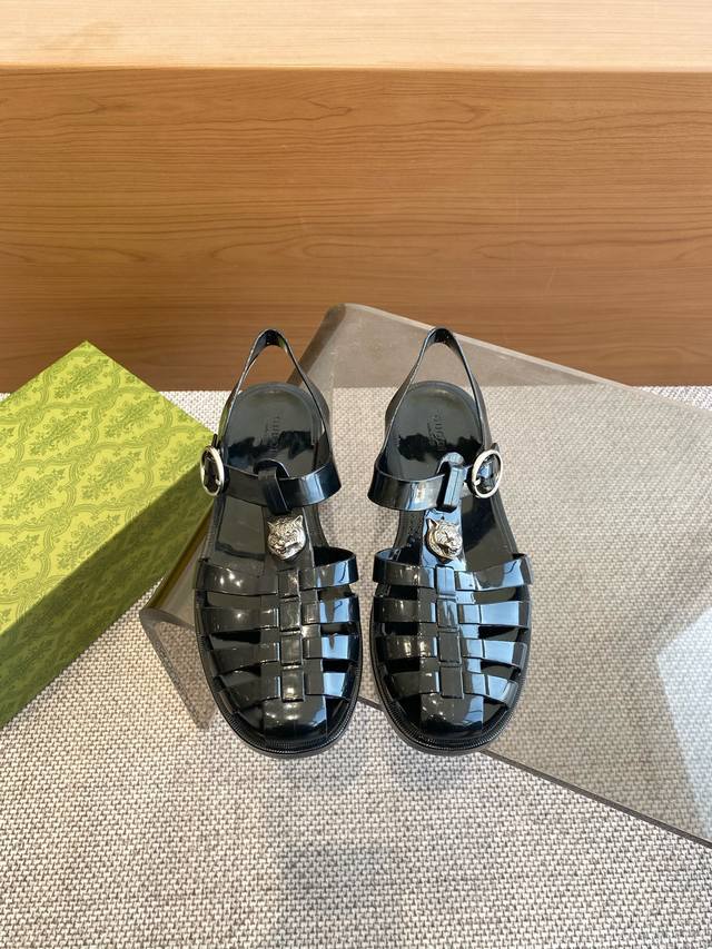 Gucci 2025春夏新款双G果冻凉鞋 情侣款 码数: 36-44