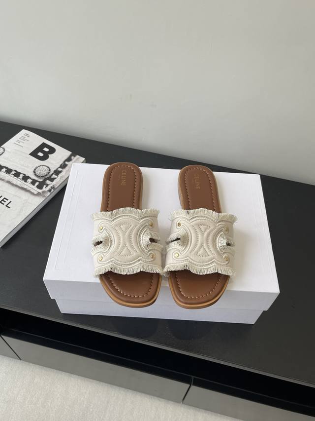 Celine 思琳 代购级别 春夏新品凯旋门复古罗马凉鞋拖鞋 进出专柜无压力，重工版，拒绝一眼假Low货 原版楦型，调试N次、这款上脚绝对Vintage复古风味