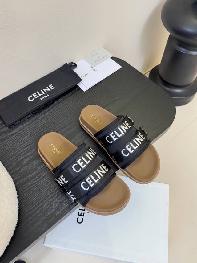 Celine思琳代级别 春夏新品凯旋门复古罗马凉鞋拖鞋 进出专柜无压力，重工版，拒绝一眼假Low货 原版楦型，调试N次、这款上脚绝对Vintage复古风味十足