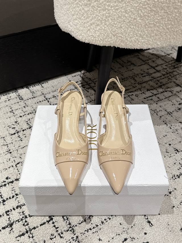 凉鞋 单鞋 Dior 25 迪奧 春夏新品钢印字母Logo单鞋 凉鞋系列 延续D家永恒经典！这款鞋低调不失华丽 性感又不显张扬 鞋型是大家都爱的秀气款 非常非常
