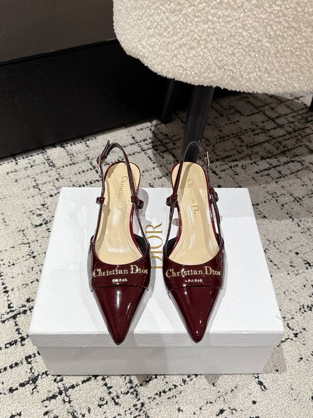 凉鞋 单鞋 Dior 25 迪奧 春夏新品钢印字母Logo单鞋 凉鞋系列 延续D家永恒经典！这款鞋低调不失华丽 性感又不显张扬 鞋型是大家都爱的秀气款 非常非常