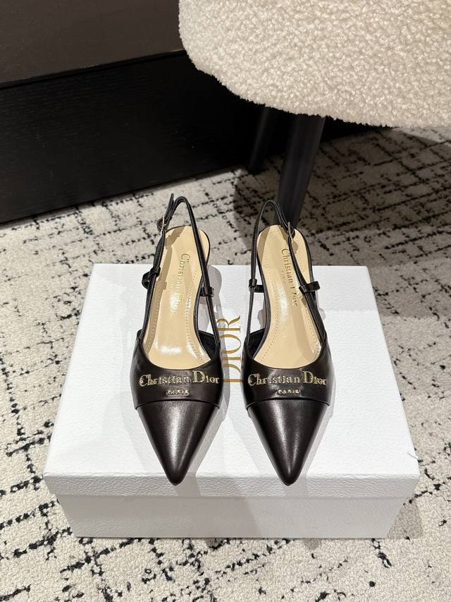 凉鞋 单鞋 Dior 25 迪奧 春夏新品钢印字母Logo单鞋 凉鞋系列 延续D家永恒经典！这款鞋低调不失华丽 性感又不显张扬 鞋型是大家都爱的秀气款 非常非常