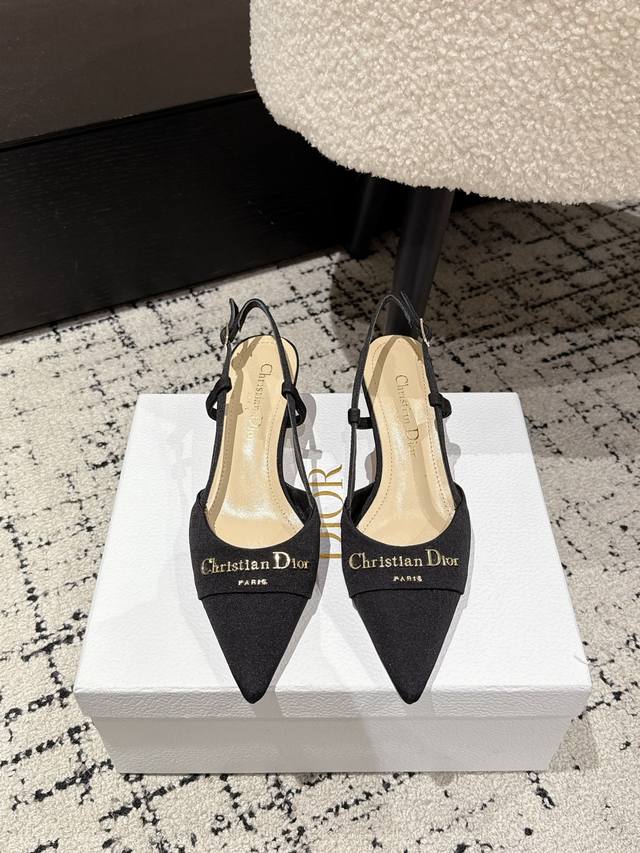 凉鞋 单鞋 Dior 25 迪奧 春夏新品钢印字母Logo单鞋 凉鞋系列 延续D家永恒经典！这款鞋低调不失华丽 性感又不显张扬 鞋型是大家都爱的秀气款 非常非常