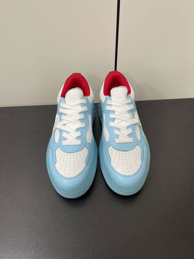 男款 Christian Louboutin 路铂廷Cl铆钉 红底鞋 Astroloubi系列 情侣款 休闲 运动鞋 复古 篮球鞋 板鞋 Astroloubi以