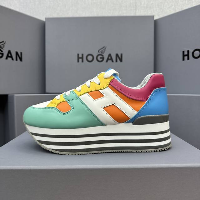Hogan 顶级版本！！ 度假系列新款顶级版现货发售 松糕厚底顶级版 都市新潮休闲风 各明星 博主推荐 时尚百搭风格百变！原版楦型 原版大底一比一为你打造 值得