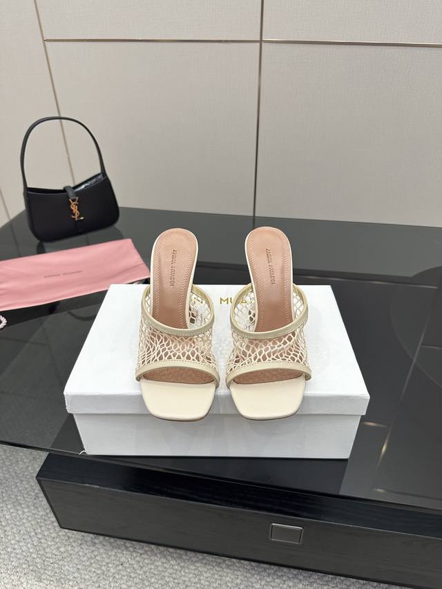 顶级版本网面 钻面260 Amina Muaddi 闪钻绝美高跟凉鞋 正品1:1 复刻 顶级品质 购买原版 开发 太阳花水钻扣 开模定制 历尽2个月才出来效果