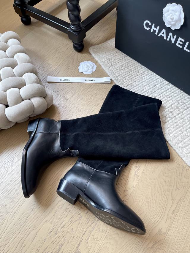 Chanel 25A麂皮绒靴子系列！ 顶级版本！抢先发售 鞋面麂皮 垫脚羊皮 真皮大底 码数：34-41 34 40 41定制不退不换