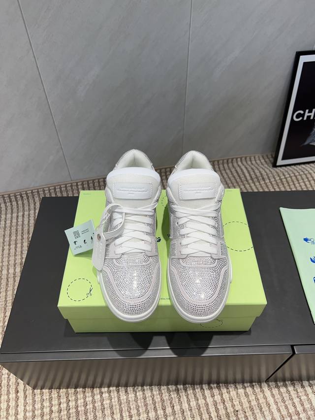 出厂：情侣钻款 独家高版本 2025Vs秋季Off- White Lunar Delivery 时装秀情侣休闲系列 情侣拼色运动休闲鞋 依于Brahim Kam