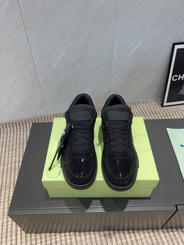 出厂：情侣钻款 独家高版本 2025Vs秋季Off- White Lunar Delivery 时装秀情侣休闲系列 情侣拼色运动休闲鞋 依于Brahim Kam