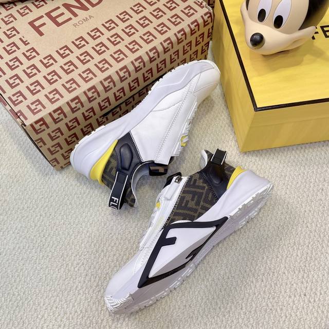 Fendi 芬迪 25Ss春夏新品Flow 男士一脚蹬运动鞋Fendi春夏新款男鞋 Fendi时尚Flow 新色来袭 潮流感十足 优质面料 舒适耐穿 行走间尽显