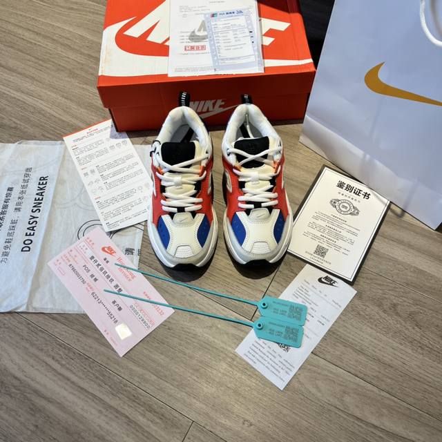 男、女同款出厂 M2K印尼纯原版本老爹鞋 ；纯进口材料正品订单Nike Air Monarch The M2K Tekno 耐克老爹鞋 客供原厂模具 指定材料
