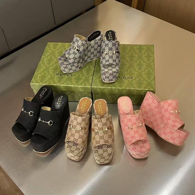 工厂P价 女装女鞋 运动原单 Cucci 25春夏新款厚底凉拖，原版复刻，35--41码