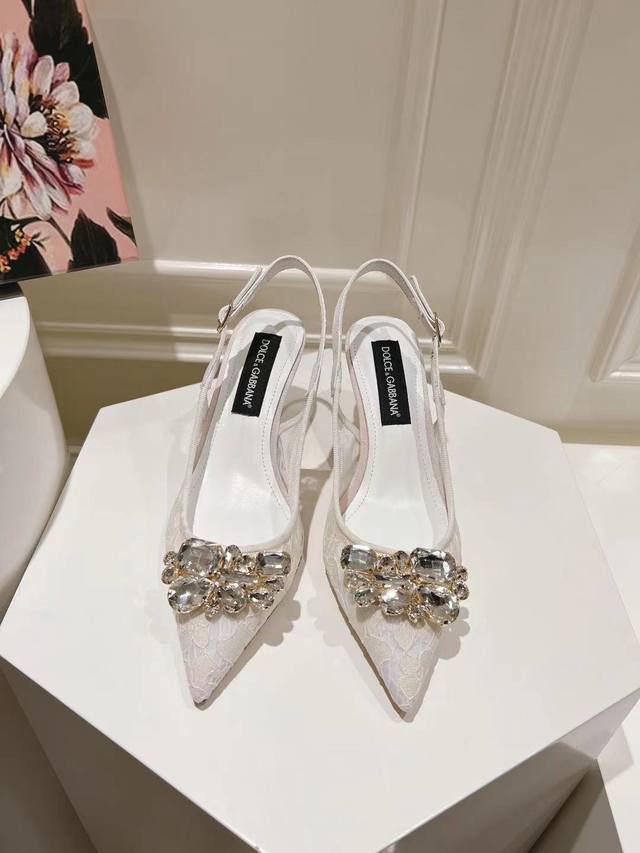 工厂P价 女装女鞋 运动原单Dg新款35-42码数真皮大底，蕾丝网面羊皮内里垫脚 跟高6.5Cm 10Cm