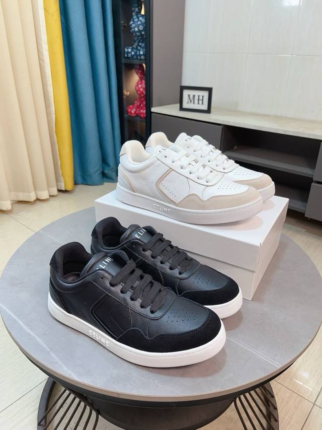 出厂价P Celine 赛琳 原版纳帕小牛皮 鞋身品牌塑胶 高周波品牌Logo＋内里 垫脚：网布内里＋原版 Tpr橡胶 成型大底-超高品控 做工精细：凸显 高端