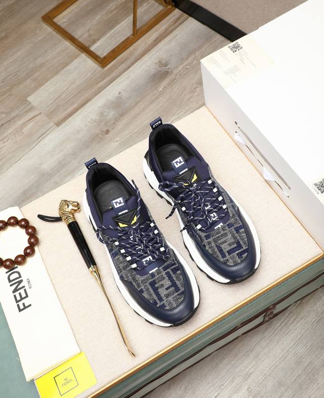出厂价P Fendi 芬迪时尚休闲男鞋原版官网1:1开模，新款抢先登场不高调却又前卫，简约低调时髦，超百搭款式原版牛皮制作猪皮内里版型上脚舒适，对任何一个小地方