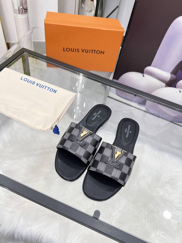 上新路易威登Lv。码数35–43橡胶 真皮底