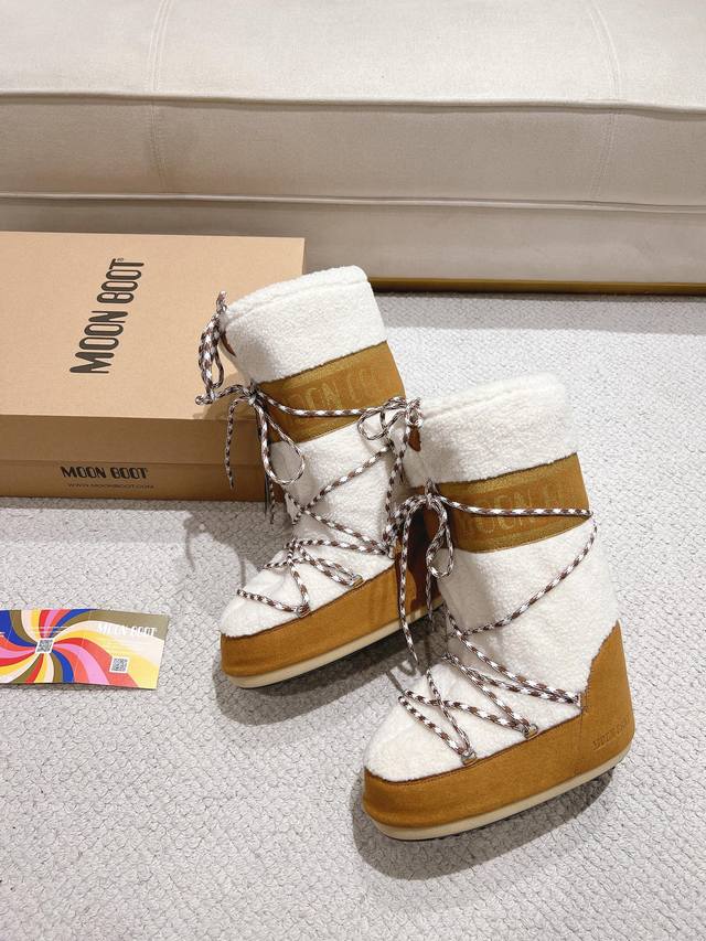 顶级版本 Moon Boot 24 最新 秋冬 丑萌雪地短靴，时髦人都在穿Moon Boot雪地靴如果你难以接受Ugg的复兴那现在有一款更另类的雪地靴又杀回来了