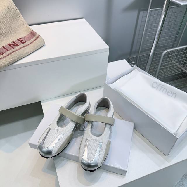 高品质出厂 ！顶级品质Offnen 25秋冬新款魔术贴玛丽珍运动鞋休闲芭蕾鞋！Suivi意为芭蕾舞中的碎步动作，以芭蕾舞鞋为蓝本，凭借现代材质与工艺制作出轻巧充