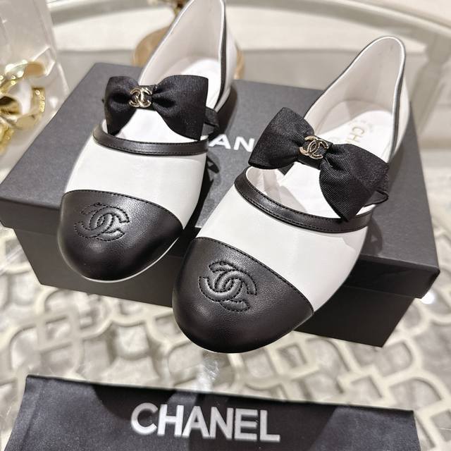 代购级品质 Chanel小香25 A夏季新款蝴蝶结单鞋 这双乐福鞋真的美到窒息！牛皮面料+进口网面，每一个细节都散发着高级感～经典蝴蝶结设计，意大利真皮底，上脚