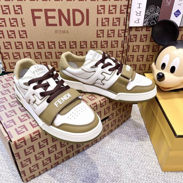 情侣款顶级版本 Fendi芬迪 新春爆款系列 情侣休闲运动鞋 Fd Match 原版Rmb9 购入 一比一复刻 设计师Kim Jones打造的首款运动鞋Fend