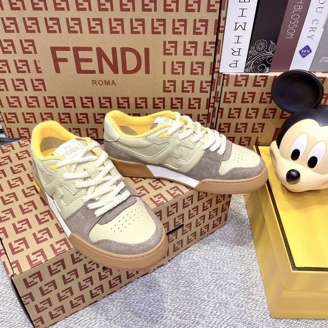 情侣款顶级版本 Fendi芬迪 新春爆款系列 情侣休闲运动鞋 Fd Match 原版Rmb9400购入 一比一复刻 设计师Kim Jones打造的首款运动鞋Fe