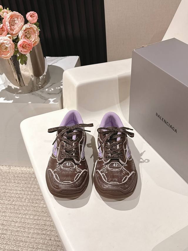 代购级女款 男款390巴黎世家Balenciaga Hamptons Worn-Out 25Fw最新配色，双色拼色相撞，视觉冲击更加强烈，一如既往的脚感，百搭的