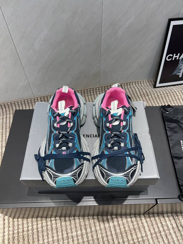 出厂:情侣款 独家顶级版本 Balenciaga巴黎世家25Vs春夏最新爆款3Xl Sneaker情侣运动老爹鞋系列 情侣3Xl彩色休闲老爹鞋 原版购入开发，一