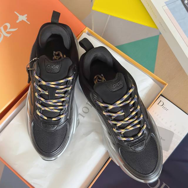 顶级版本：男款 Lewis Hamilton X Dior B44 Blade系列 限定款 渐变色 运动鞋 厚底 休闲鞋原版购入开发 做货 这款 B44 Bla