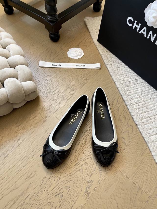 Chanel Vintage中古芭蕾舞单鞋！顶级版本！抢先发售鞋面羊皮 内里垫脚羊皮 真皮大底码数：34-40 34 40 定制不退换