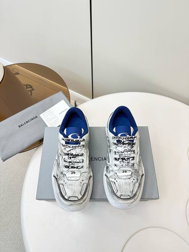 顶级品质 配飞机盒 Balenciaga 巴黎世家Winter25秋冬Hamp Tons运动鞋 情侣款 复古乞丐鞋 脏脏鞋 创意鬼才Deanna掌舵下Winte