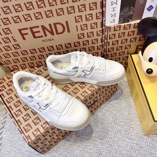 男+10 情侣款顶级版本 Fendi芬迪爆款系列 情侣休闲运动鞋 Fd Match 原版Rmb9450购入 一比一复刻 设计师Kim Jones打造的首款运动鞋