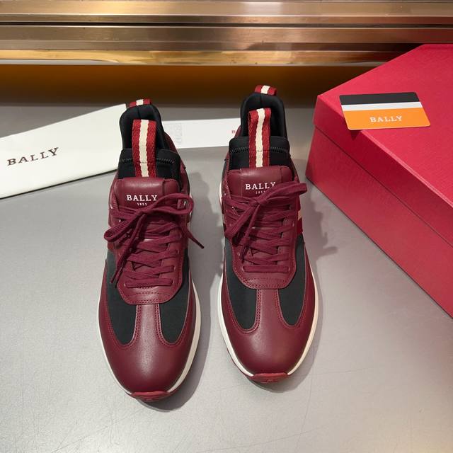 Bally 顶级 -Size： 38-44 45定做 Bally 巴利 春夏休闲鞋 百搭现代风格！ 多种配色～ 均花血本购入原版1:1精准复刻、细节 牛皮革 配