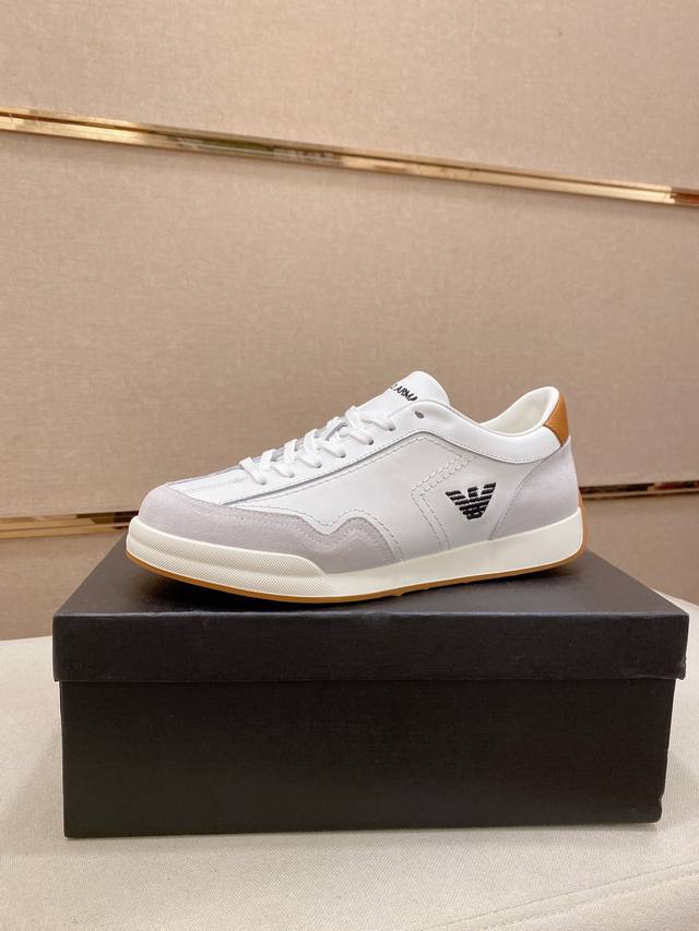 工厂P价 Armani 阿玛尼 官网同步最新款鞋面采用进口牛皮。牛皮内里，发泡大底，顶级手工一针一线做工精细绝对满足那些追求高奢品质的完美主义型男 38 44码