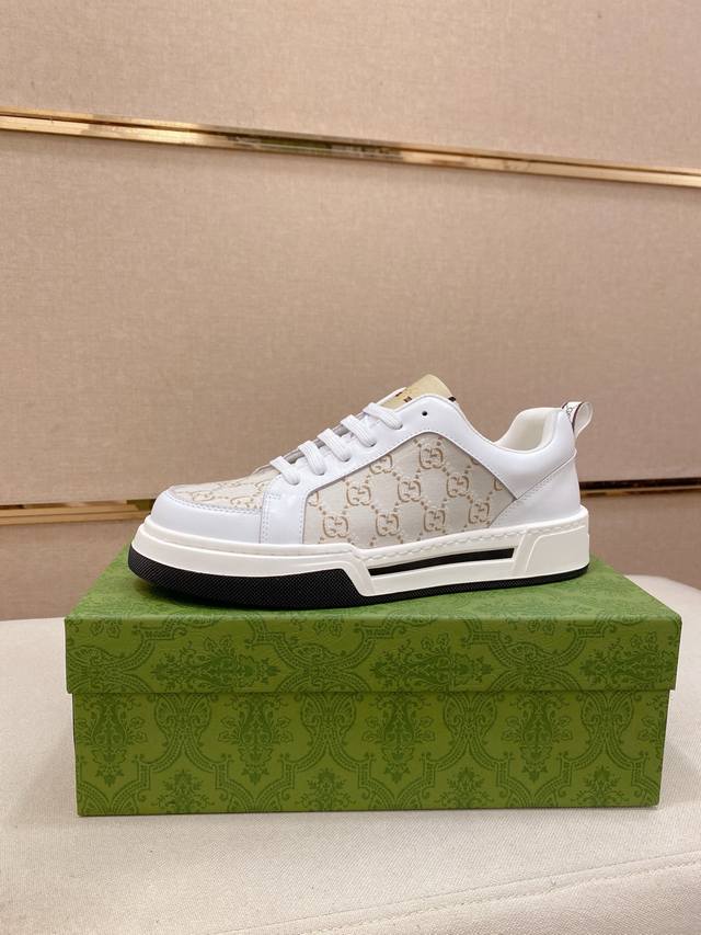 工厂P价 高品质新款 Gucci 古奇 专柜同步上市， 新款男鞋、面料精选进口牛皮，内里:羊皮内里。高端气垫开模防滑橡胶大底，精美线条、简约大气，上脚舒服上挡次