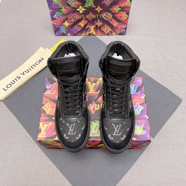 调工厂P价 男装男鞋 运动原单 ，官网1:1同步 Louis Vuitton 男士2025Hk专柜同步发售：高帮靴子 高版本、原版定制 ，码数：38 44#，意