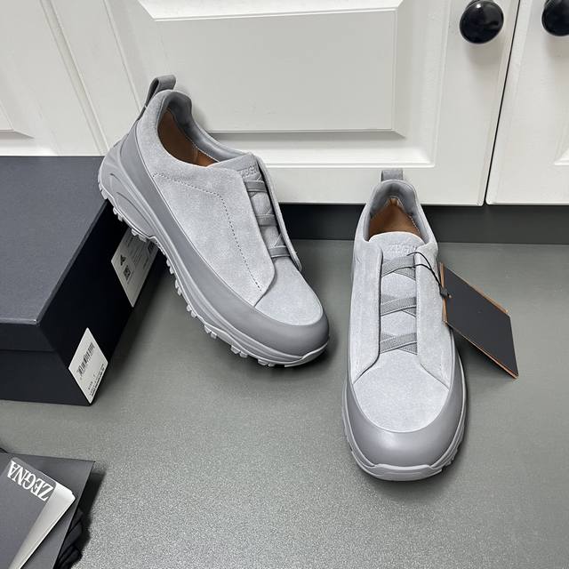 全新系列Zegna杰尼亚男鞋绒面革 Triple Stitchmonte奢华休闲鞋 最新走秀款官网同步 Product Informationmonte MóN