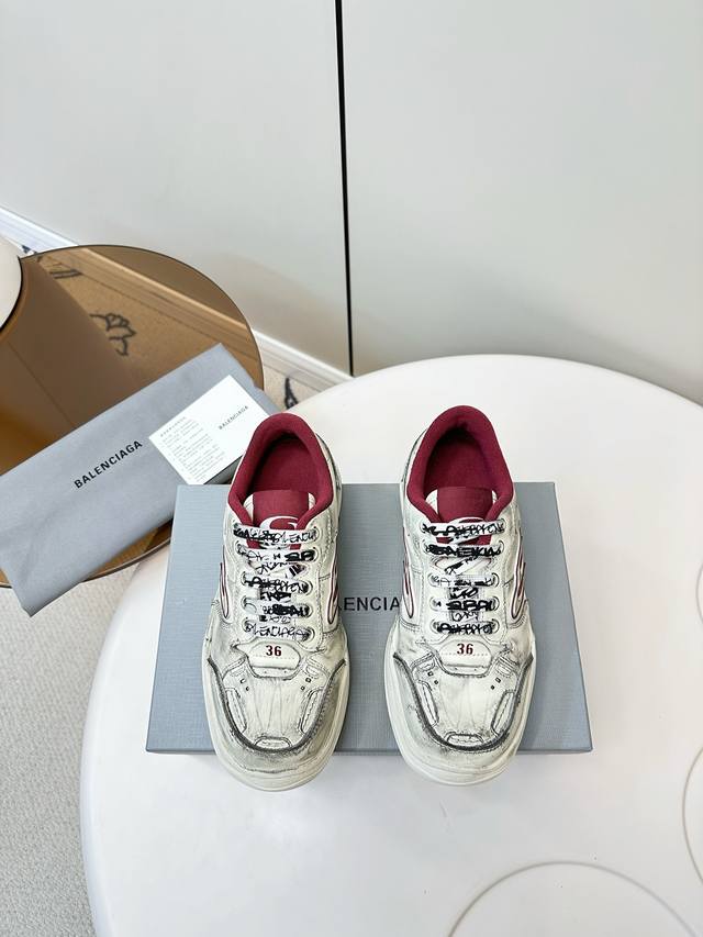 顶级品质 配飞机盒 Balenciaga 巴黎世家Winter25秋冬Hamp Tons运动鞋 情侣款 复古乞丐鞋 脏脏鞋 创意鬼才Deanna掌舵下Winte