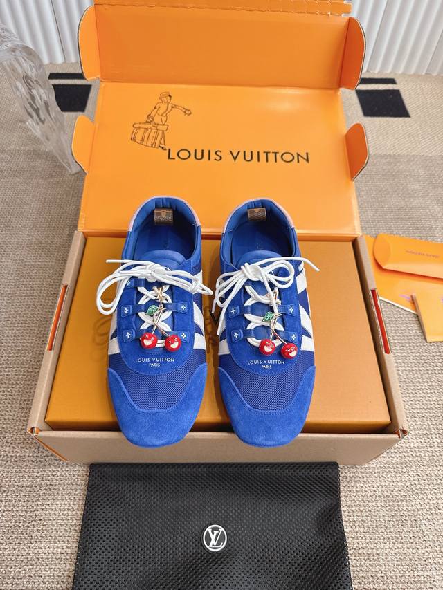 顶级版本 男70配饰60 Louis Vuitton 春夏 Sneakerina系列芭蕾舞鞋 德训鞋 平底鞋休闲鞋 顶级版本Sneakerina Lv 休闲运动