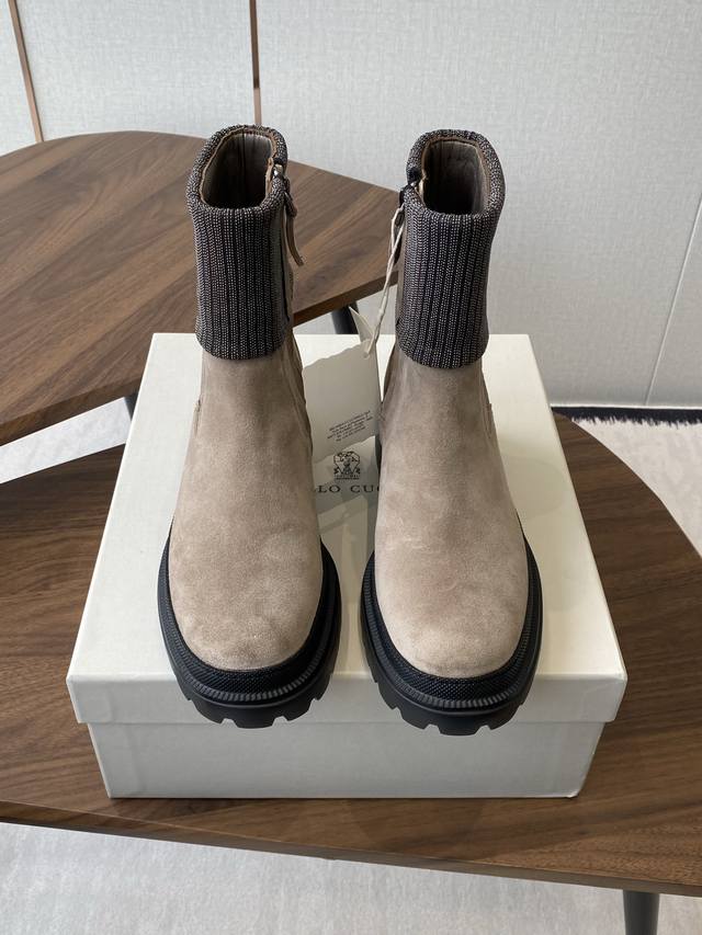 Brunello Cucineli Ss25New Arrival～ 布鲁内诺库奇内利 秋冬新款 马丁靴 上脚帅气舒适 秋冬一定要有一双Bc的战靴 Bc家的品牌