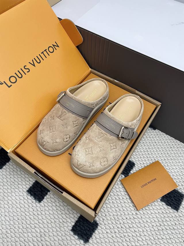 Lv 路易威登 L家 驴牌 To-Go Comfort系列 老花 勃肯 包头拖鞋 凉鞋 原版购入开发 做货 Lv To-Go Comfort 凉拖取材 Mono