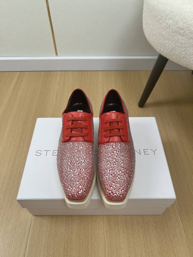 高版本钻面Stella Mccartney 原版实木星星松糕鞋 范冰冰李小璐同款 Stella Mccartney松糕鞋人气居高不下的 Stella Mccar