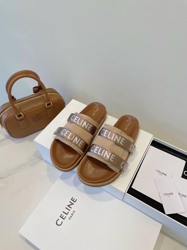 夏天新成员～ Celine 赛琳“万能单品”搭出不同风格毫不费力！贵族的优雅气质，简单又高级！ Size 35-40 原盒包装配件