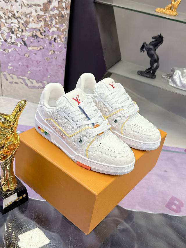 邮轮限定款 Lv Tarine路易威登X Tyler 联名款 驴牌 L家 压花 情侣款 休闲 运动鞋 滑板鞋 原版购入开发 路易威登 X Tyler 合作系列推