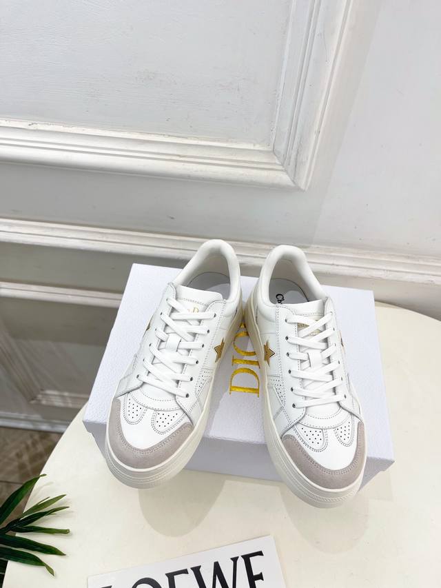 Dior 迪奥 25 2025春夏新款 顶级版本 专柜主打新款 Dior Star 金属星星松糕厚底休闲运动鞋 硬货上新 Bs代购级别！高级感十足！国内外博主刷