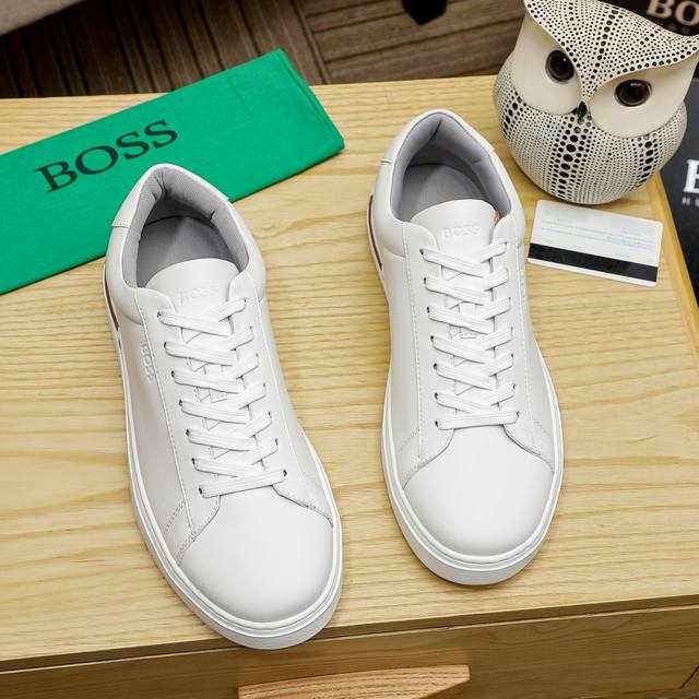 工厂P价 Boss 同步新款 知名品牌新款隆重上市 以奢华高端设计出货 鞋面采用牛皮牛皮内里，皮质柔软上，脚绝对舒适鞋底全手工打造 时尚 高端品质 3色可选！码