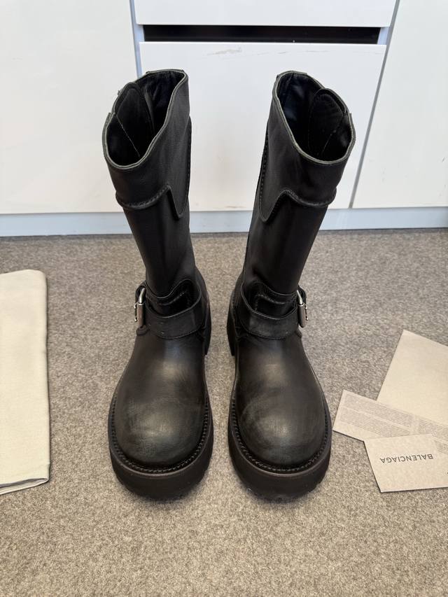 新款上架 巴黎世家 Balenciaga Fw25 Venom Boots By Balenciaga 毒液靴 12寸暗黑机能风 原厂数据-原版1:1还原细节