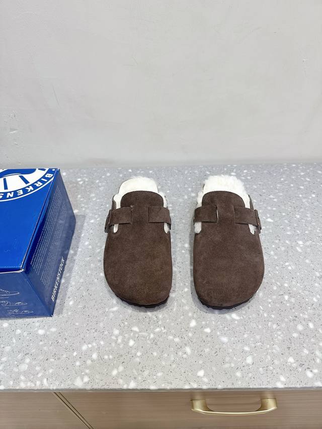 Birkenstock 博肯 25Ss秋冬新款 毛毛鞋 加绒软木拖鞋外穿Arizona系列 万年经典勃肯强势推出，一个品牌就是一个鞋子类型，其构造鉴于人体工学设