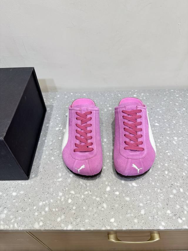 Puma X Birkenstock 彪马X勃肯 25Ss秋冬新款 情侣款 包头鞋 皮革绒面双扣时尚休闲平底鞋 牛皮绒面革质地柔软搭配可调节鞋扣提升穿着舒适度