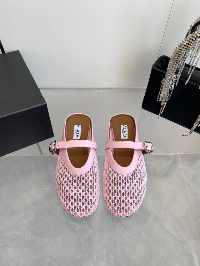 出厂价Pp Alaia 阿莱亚25Ss 法式仙女芭蕾舞平底跳舞鞋！ Azzedine Alaia 法国一线奢侈品牌 时尚界最后的手艺人 面料：原版手工编织面料